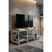 HANAH HOME TV polica TV Unit Shelf White