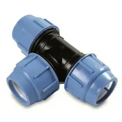 shumee PE T-kos 90-90-90 MM modro tesnilo PN10