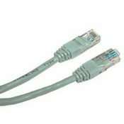 Omrežni LAN kabel UTP crossover patchcord, Cat.5e, RJ45 moški - RJ45 moški, 1 m, neekraniran, crossover, siv, za povezavo 2 računalnikov, econ