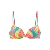 s.Oliver Bikini zgornji del svetlo modra / rumena / zelena / korala