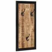 Vidaxl Plaščni obešalnik 40x2x80 cm Masivni neobdelan les Mango
