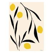 Plakat 50x70 cm Lemon – Anna Mörner – The Poster Club