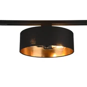 Trio Lighting Tirna svetilka Hostel za DUOline, črno-zlata, E27 - Dnevna soba / jedilnica - Sodobni - črna, zlata - Tkanine / tekstil