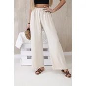 Kesi Włoski Wide-leg trousers beige
