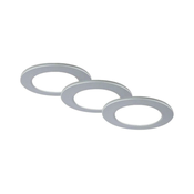 Brilo - SET 3x LED ugradna svetla za kupatilo LED/4W/230V IP44 srebrna