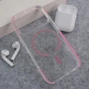 Maska Mag Case Bling za iPhone 17 Pro Max roze