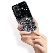 Overboard Ovitek za Oppo Reno7 Lite 5G, bleščeč, črn