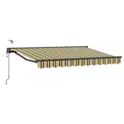 Elektricna retraktabilna tenda Zelena, Žuta, Antracit 3 x 2,5 m