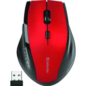 Miš bežicni, Defender Accura MM-365, crno-crveni, opticki, 1600DPI