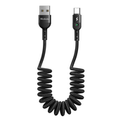 Mcdodo USB vzmetni kabel na USB-C Mcdodo Omega CA-6420 1,8 m (črn), (20627426)