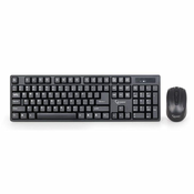 KBS-W-01 Gembird 2.4 GHz Slim Bezicni mis + tastatura US layout black