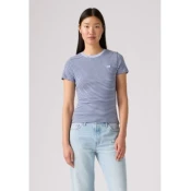 Levis za ženske. 000KK-0012 Osnovna majica modra (XS), Priložnostno, Bombaž, Kratek rokav