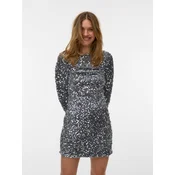 VERO MODA Koktejl obleka VMBELLE siva