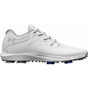 Under Armour Womens UA Charged Breathe 2 Golf Shoes White/Metallic Silver 38