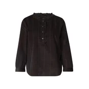 STREET ONE Bluza temno rjava/črna