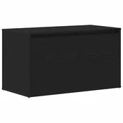 Vidaxl Haldna klop Črna Orehovina 80 x 40 x 45 cm Konstruiran les