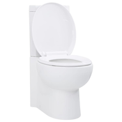 Keramična Kotna WC Školjka Bele Barve