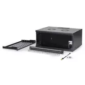 Digitus DN-49201-SET predal 4U Stenska polica Črna
