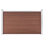 Vidaxl Vrtna ograja WPC 180x105 cm rjava