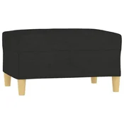 Vidaxl Stolček za noge črno 70x55x41 cm blago