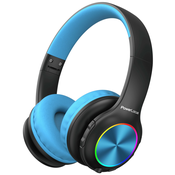 Djecje slušalice PowerLocus - PLED, bežicne, crno/plave