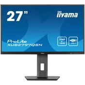 IIYAMA Monitor LED XUB2797QSN-B2 27 IPS 2560 x 1440 @100Hz 300 cd/m2 1300:1 1ms HDMI DP USB-C 65W RJ45 Daisy Chain USB Hub 3.2 height, swivel, tilt,
