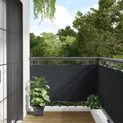vidaXL Balkonsko Platno Oksford Tekstil 75x400 cm Antracitno