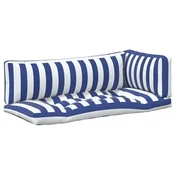 Vidaxl Zunanja blazina Blago Modra in bela 103 x 58 x 10 cm