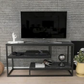 HANAH HOME TV polica Lorin Black White
