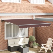 Okvir tende Smeda 300 x 250 cm Poliester s PU premazom