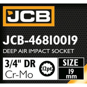 JCB UDARNI NASTAVAK 3/4 Cr-Mo 12-kutni 19mm NASTAVNI KLJUC