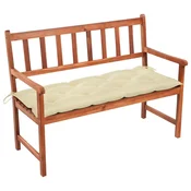 Vidaxl Vrtna klop z blazino 120 cm trden akacijev les