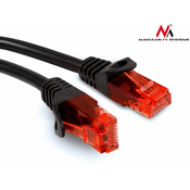 Maclean maclean patchcord utp kabel, vtični, cat6, 15 m, črn, mctv-739
