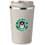shumee Premium termo skodelica s potiskom mačk in kave 350 ml KT_079