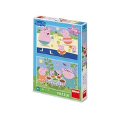 Dino peppa pig: porodicni odmor puzzle set 2x48 delova ( 11161 )