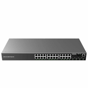 Grandstream Networks GWN7803P mrežni prekidač Upravljano L2+ Gigabit Ethernet (10/100/1000) Podrška za napajanje putem Etherneta (PoE) Crno