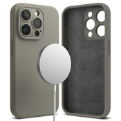 Ovitek Ringke Silicone Magnetic za iPhone 15 Pro Max - gray