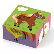 Slagalica Viga - Kocke životinje na farmi