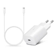 Originalni Samsung punjac za mrežu s Type-C ulazom, 1 m Type-C kabel, 25 W, EPTA800EWE, EPDA705BWE, bijela, ECO pakiranje, SAM-0953