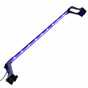shumee LED svetilka za akvarij s sponama 75-90 cm modra in bela