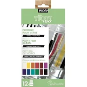 PEBEO Vitrea 160 set barv za steklo 12 x 20 ml