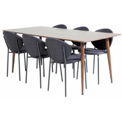 jedilnica set Dallas 1917 75x90x180cm