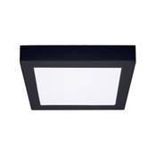Solight Stropna nadgradna svjetiljka 18W 1530LM kvadratna 22.5x22.5cm CCT CRNI [WD173-B]
