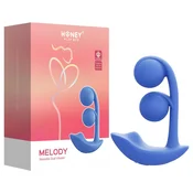Honey Play Box Melody - pameten, kroglični 2v1 vibrator (moder)