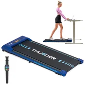 THUNDER Električna pod-mizo tekalna steza THUNDER® IDEA-BLUE – 6 km/h, 1,5 KM, 11 cm ultratanka, Bluetooth, LED zaslon, nosilnost 100 kg, (5000089645)