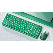 AULA Tastatura i miš AC210 Green combo, 2.4G