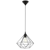 EGLO viseča stropna svetilka Tarbes D32,5 cm črne barve 94188