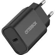 Polnilnik OTTERBOX standardni EU stenski polnilec 20W, 1x USB-C 20W USB-PD, črn - PR (78-81362)