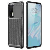 GS Ovitek za Huawei P40, karbonski gel, črn