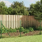 Žicana ograda sa šiljastim držacima zelena 1,1 x 25 m